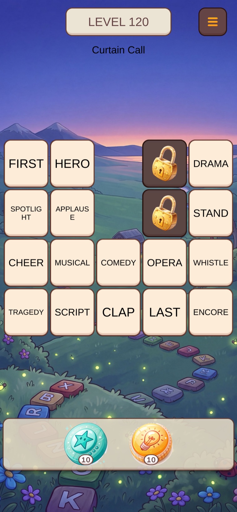 A late hard level, asset for WordGOAT